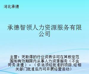 承德智領人力資源服務 專業勞務派遣，賦能企業發展新動力